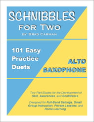 Schnibbles Duets: 101 Easy Flex Duets for Band (Alto/Bari Sax) P.O.D. cover Thumbnail